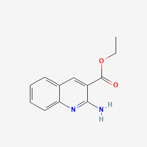 Chemical structure of Ethyl 2-aminoquinoline-3-carboxylate