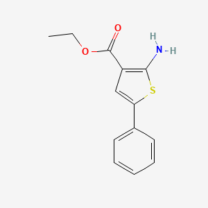 Chemical structure of Ethyl 2-Amino-5-Phenylthiophene-3-Carboxylate