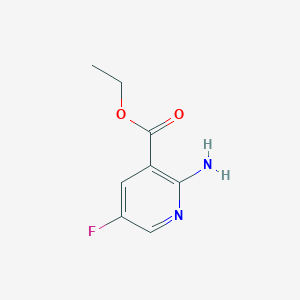 Chemical structure of Ethyl 2-amino-5-fluoronicotinate