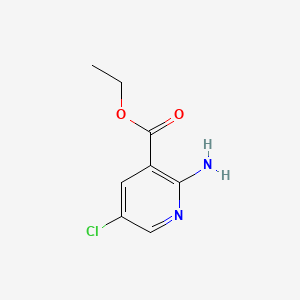 Chemical structure of Ethyl 2-amino-5-chloronicotinate
