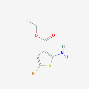Chemical structure of Ethyl 2-amino-5-bromothiophene-3-carboxylate