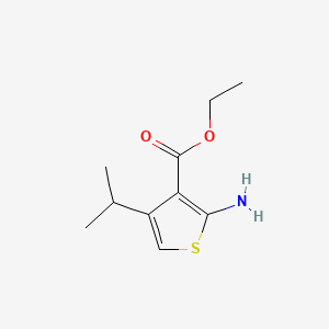 Chemical structure of Ethyl 2-amino-4-isopropylthiophene-3-carboxylate