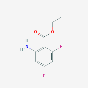 Chemical structure of Ethyl 2-amino-4,6-difluorobenzoate