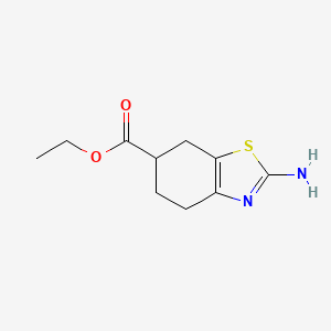 Chemical structure of Ethyl 2-amino-4,5,6,7-tetrahydrobenzo[d]thiazole-6-carboxylate