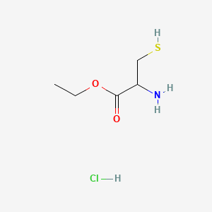Chemical structure of Ethyl 2-amino-3-mercaptopropanoate hydrochloride