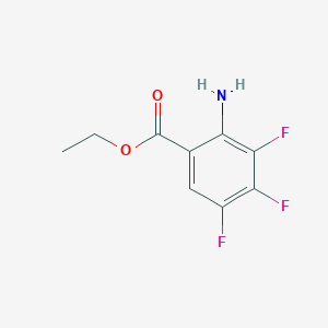 Chemical structure of Ethyl 2-amino-3,4,5-trifluorobenzoate