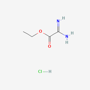 Chemical structure of Ethyl carbamimidoylformate hydrochloride