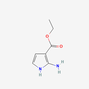 Chemical structure of Ethyl 2-amino-1H-pyrrole-3-carboxylate
