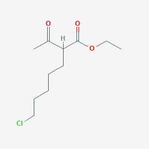 Chemical structure of Ethyl 2-acetyl-7-chloroheptanoate