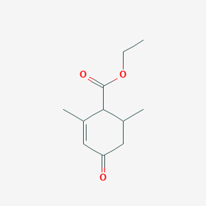 Chemical structure of Ethyl 2,6-dimethyl-4-oxocyclohex-2-enecarboxylate