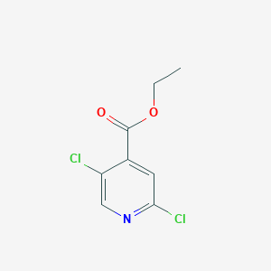 Chemical structure of Ethyl 2,5-Dichloropyridine-4-carboxylate