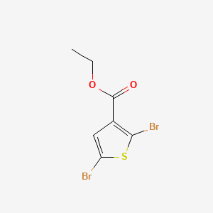 Chemical structure of Ethyl 2,5-dibromothiophene-3-carboxylate