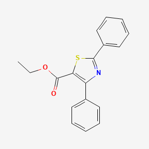 Chemical structure of Ethyl 2,4-diphenylthiazole-5-carboxylate
