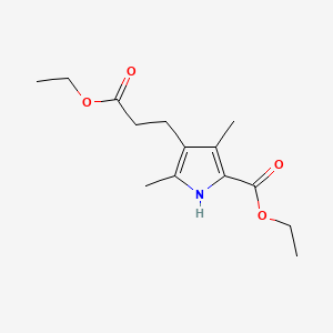 Chemical structure of Ethyl 2,4-Dimethyl-5-(ethoxycarbonyl)-3-pyrrolepropionate