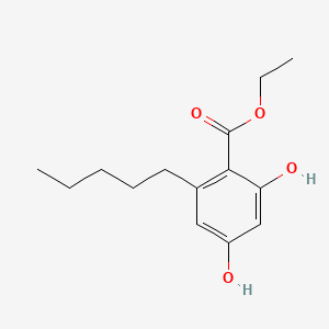 Chemical structure of Ethyl olivetolate
