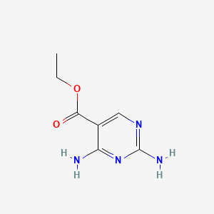 Chemical structure of Ethyl 2,4-Diamino-5-pyrimidinecarboxylate