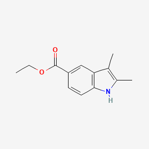 Chemical structure of Ethyl 2,3-Dimethylindole-5-carboxylate