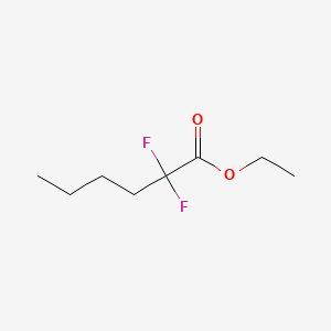 Chemical structure of Ethyl 2,2-difluorohexanoate