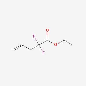 Chemical structure of Ethyl 2,2-Difluoro-4-pentenoate