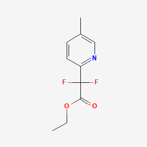 Chemical structure of Ethyl Difluoro(5-methylpyridin-2-yl)acetate