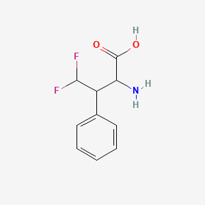 Chemical structure of ethyl 2,2-difluoro-2-(4-methylpyridin-2-yl)acetate