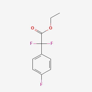 Chemical structure of Ethyl 2,2-Difluoro-2-(4-fluorophenyl)acetate