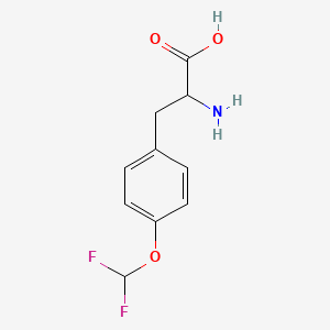 Chemical structure of ethyl 2,2-difluoro-2-(3-methoxypyridin-2-yl)acetate