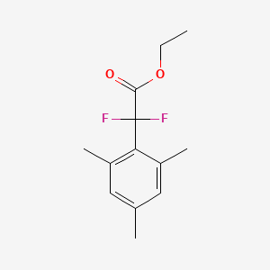 Chemical structure of Ethyl 2,2-Difluoro-2-mesitylacetate