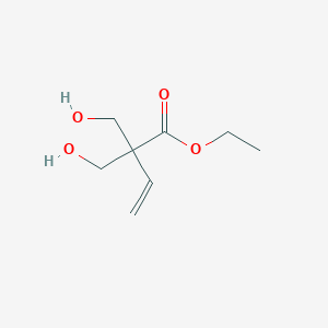 Chemical structure of Ethyl 2,2-bis(hydroxymethyl)-3-butenoate
