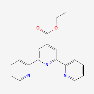 Chemical structure of ETHYL 2,2':6',2''-TERPYRIDINE-4'-CARBOXYLATE