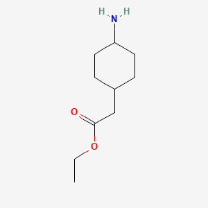 Chemical structure of Ethyl 2-(4-aminocyclohexyl)acetate