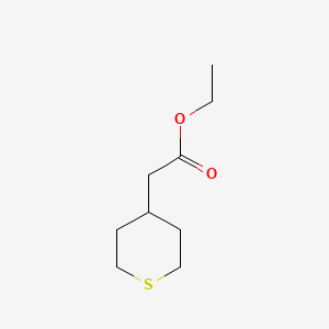 Chemical structure of Ethyl 2-(thian-4-yl)acetate