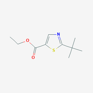 Chemical structure of Ethyl 2-(tert-butyl)thiazole-5-carboxylate