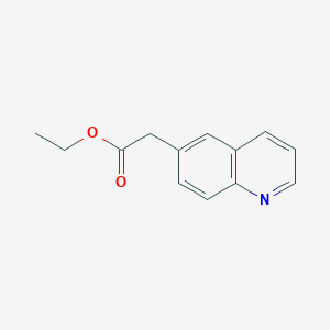 Chemical structure of Ethyl 2-(quinolin-6-yl)acetate