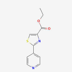 Chemical structure of Ethyl 2-(pyridin-4-yl)thiazole-4-carboxylate