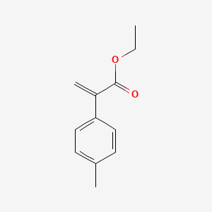 Chemical structure of ethyl 2-(p-tolyl)acrylate