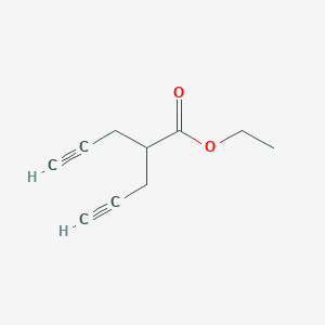 Chemical structure of Ethyl 2-(prop-2-yn-1-yl)pent-4-ynoate