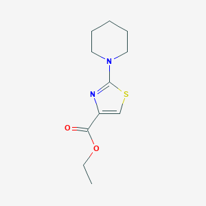 Chemical structure of Ethyl 2-(piperidin-1-yl)thiazole-4-carboxylate