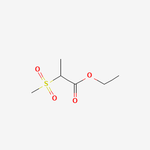 Chemical structure of Ethyl 2-(methylsulfonyl)propanoate