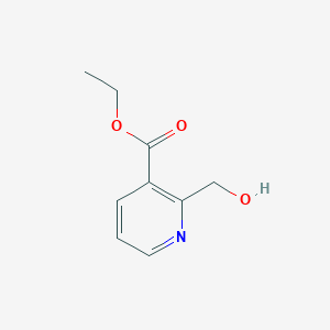 Chemical structure of Ethyl 2-(hydroxymethyl)nicotinate