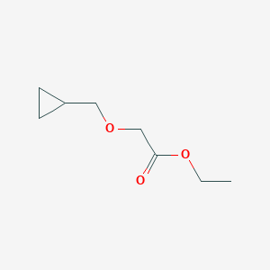 Chemical structure of Ethyl 2-(cyclopropylmethoxy)acetate