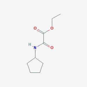Chemical structure of Ethyl 2-(cyclopentylamino)-2-oxoacetate