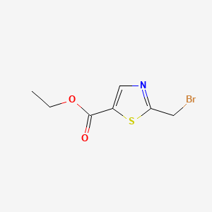 Chemical structure of Ethyl 2-(bromomethyl)thiazole-5-carboxylate