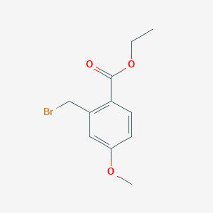 Chemical structure of Ethyl 2-(bromomethyl)-4-methoxybenzoate