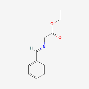 Chemical structure of Ethyl 2-(benzylideneamino)acetate