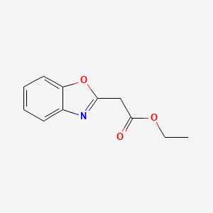 Chemical structure of Ethyl 2-(benzo[d]oxazol-2-yl)acetate