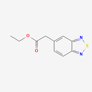 Chemical structure of Ethyl 2-(2,1,3-benzothiadiazol-5-yl)acetate