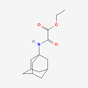 Chemical structure of Ethyl (1-adamantylamino)(oxo)acetate