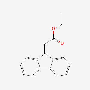 Chemical structure of Ethyl 9-fluorenylideneacetate