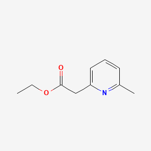 Chemical structure of Ethyl 2-(6-methylpyridin-2-yl)acetate